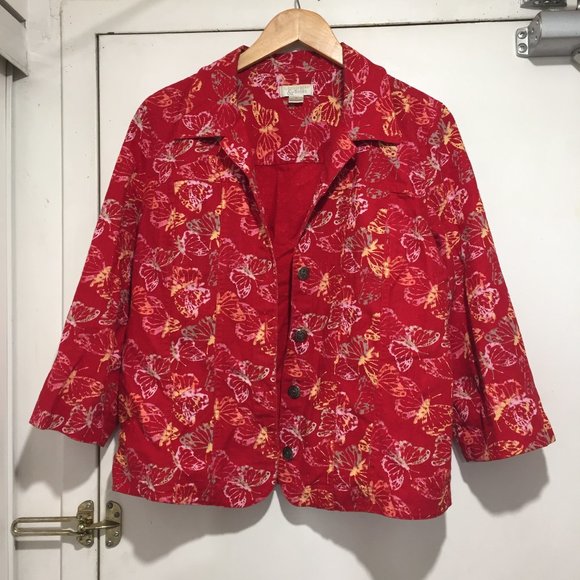 CHRISTOPHER & BANKS MULTICOLOR JACKETS SIZE M - Picture 3 of 4